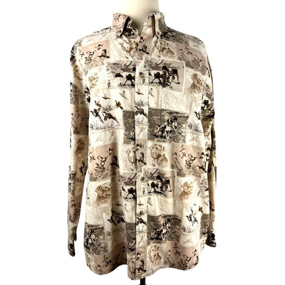 North River Outfitters, Hunting Duck Dog Long Sleeve Shirt, Men's Size XXLarge - Picture 1 of 14